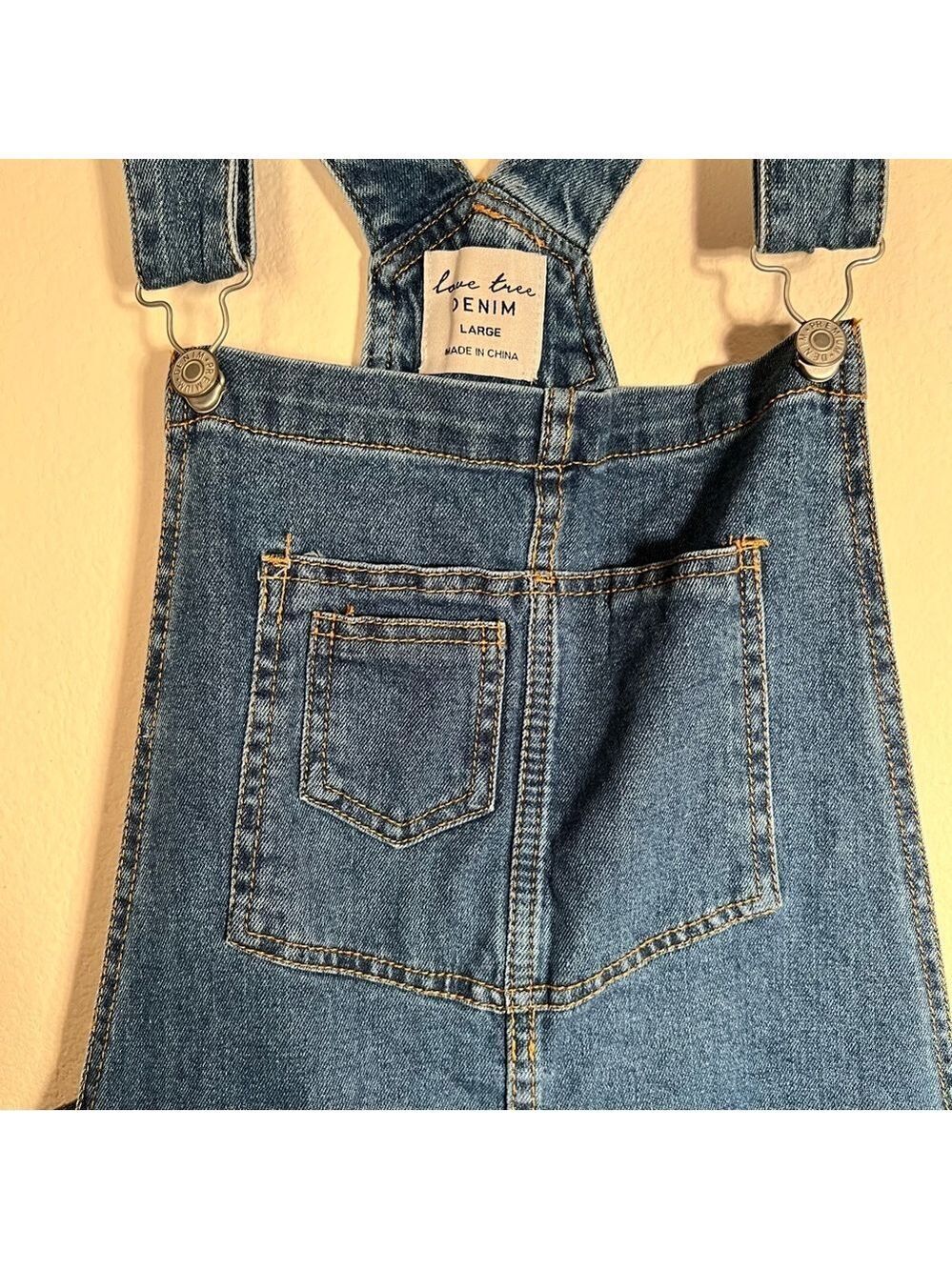 Love Tree Denim Short Overalls - Picture 7 of 16